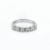 18ct White Gold 0.50ct Half eternity ring