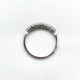 18Ct White gold diamond half eternity 0.70ct