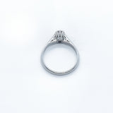 14ct White gold and platinum diamond solitaire ring 0.40ct