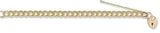 9ct Yellow Gold Curb & Padlock 7" Charm Bracelet (12.5g)