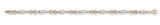 9ct Yellow & White Gold Fancy Bracelet (3.3g)