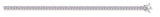 9ct White Gold CZ Set 7" Tennis Bracelet (8.5g)