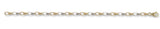 9ct Yellow & White Gold Fancy 7" Bracelet (4.2g)