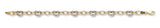 9ct Yellow & White Gold Fancy Heart Linked 7" Bracelet (4g)