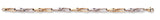 9ct Yellow & White Gold 7" Bracelet (4.2g)