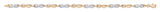 9ct Yellow & White Gold Infinity CZ 7" Ladies Bracelet (3.6g)
