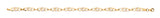 9ct Yellow Gold Entwined Links Bracelet (4.3g)