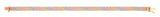 9ct Yellow, White & Rose Gold Panther Link 7" Ladies Bracelet (6.8g)