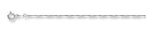9ct White Gold Singapore Chain