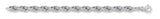 9ct White Gold Hollow Prince of Wales Chain