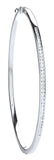 9ct White Gold 0.50ct Channel Set Diamond Bangle
