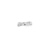 18ct White Gold 0.42ct Diamond Eternity Cross-over Ring