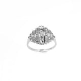 18ct White Gold Antique Diamond Cluster