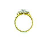 18ct Yellow Gold 0.65ct Diamond Flower Cluster