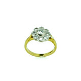 18ct Yellow Gold 0.65ct Diamond Flower Cluster