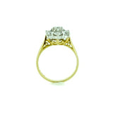 18ct Yellow Gold 1ct Diamond Flower Cluster Ring