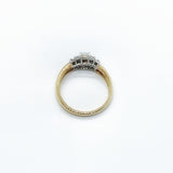 18Ct Yellow gold Opal & diamond ring