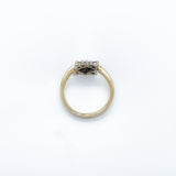 18ct Yellow gold cluster ring 0.25ct