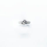14ct White gold and platinum diamond solitaire ring 0.40ct