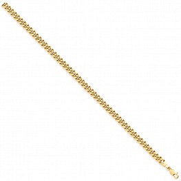 9ct Yellow Gold Hollow Domed Curb Chain