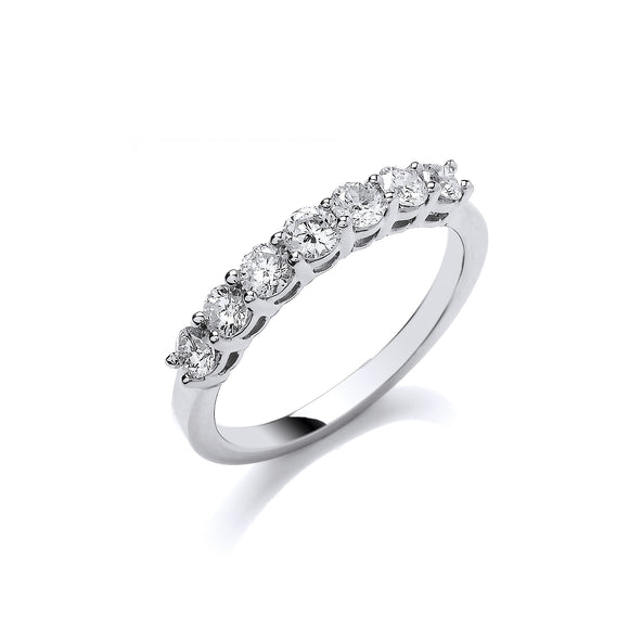 Platinum 0.70ct G/H-Vs Diamond Ring