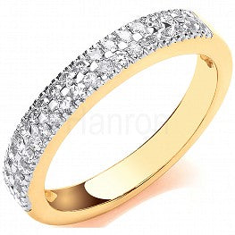 18ct Yellow Gold 0.31ct Diamond Eternity Ring