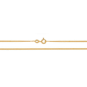 9ct Yellow Gold Traditional Classic Curb Chain