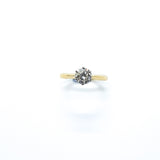 18Ct Yellow gold diamond solitaire ring 0.75ct