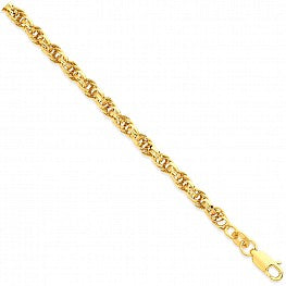 9ct Yellow Gold Hollow Prince of Wales Chain
