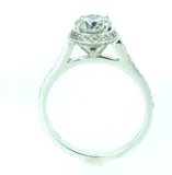 Halo Diamond Ring 1.3ct in 18ct White Gold / Engagement Ring