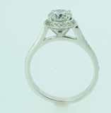 Halo Diamond Ring 1.3ct in 18ct White Gold / Engagement Ring